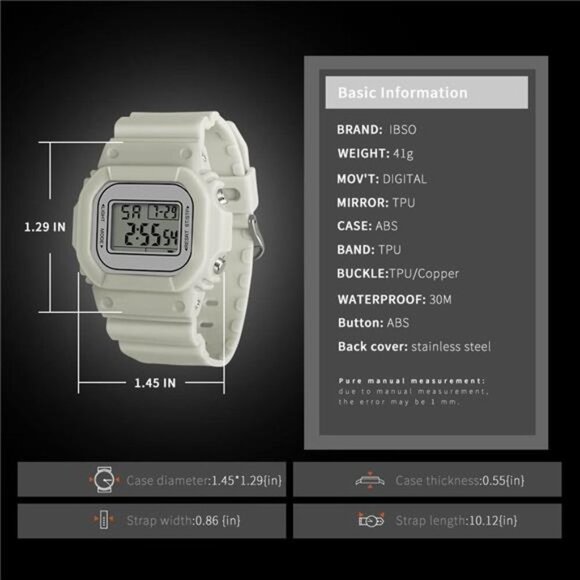 Digital Watch for Men Women Waterproof Outdoor Military Sports Timer - Picture 14 of 14